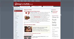 Desktop Screenshot of diningoutinsuffolk.co.uk