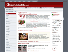 Tablet Screenshot of diningoutinsuffolk.co.uk